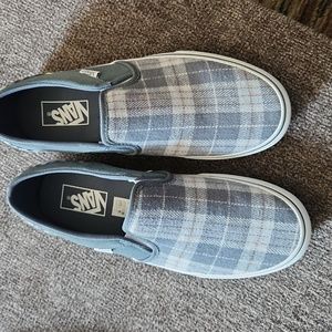 Vans Asher Platform Slip On Plaid Mix